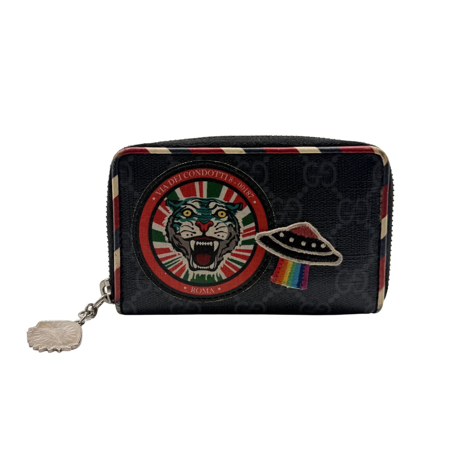Gucci GG Monogram Night Courier Supreme Zip Wallet