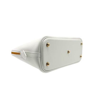 Hermes White Bolide 25cm