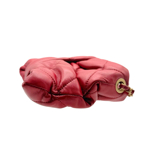 Chanel Mini Bow Bag Red Lambskin Crossbody
