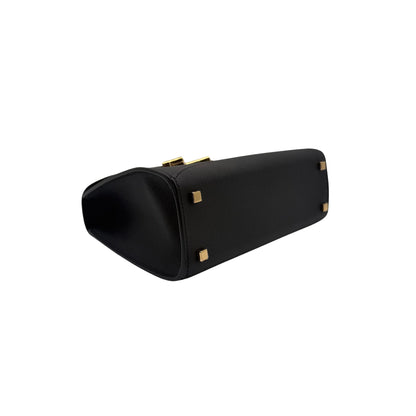 Moynat Gabrielle Black Mini Top Handle Bag