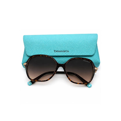 Tiffany & Co. Tortoise Oversized Sunglasses