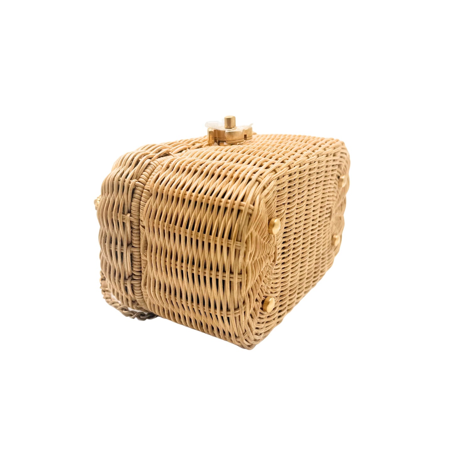 Chanel Braided Rattan Vanity Case
