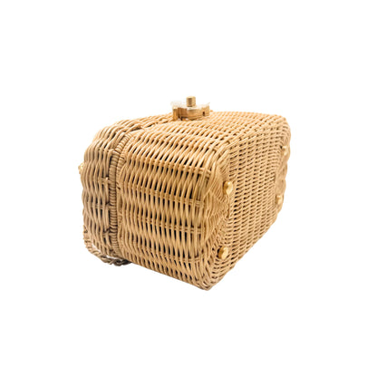 Chanel Braided Rattan Vanity Case
