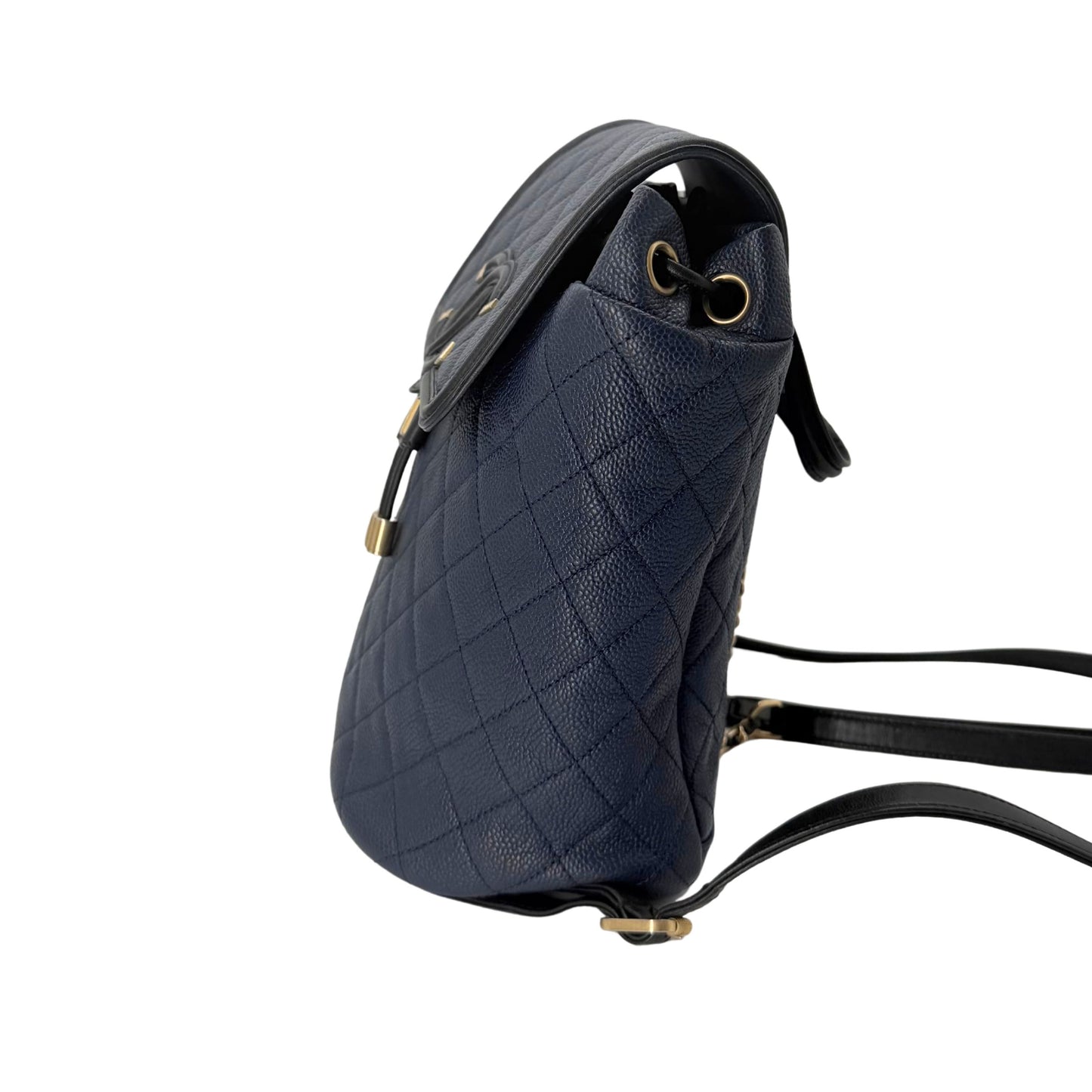 Chanel Small Blue Filigree Backpack
