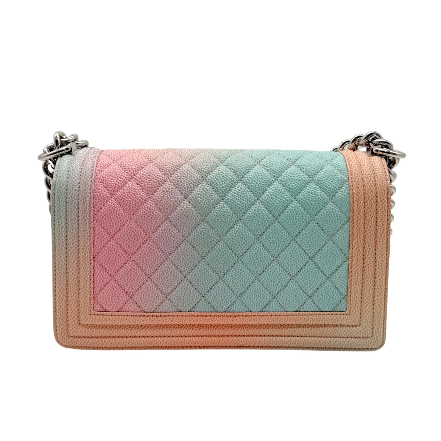 Chanel Rainbow Boy Medium Coco Cuba SHW Flap