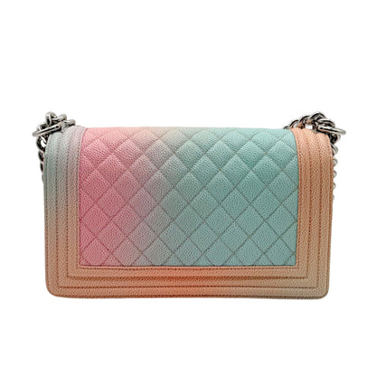 Chanel Rainbow Boy Medium Coco Cuba SHW Flap