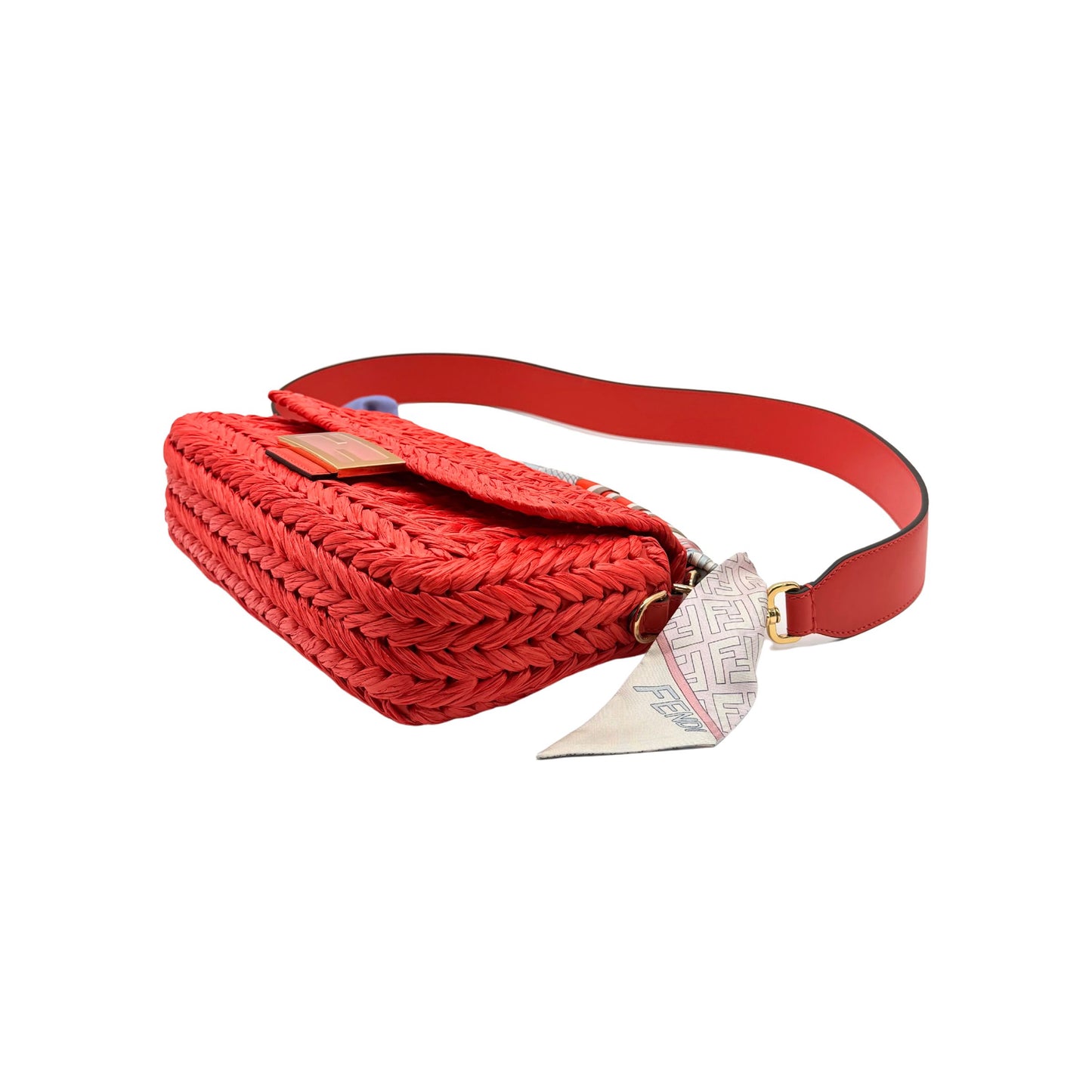 Fendi Baguette Lava Grace FF Woven Handbag
