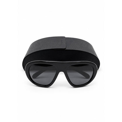 Prada Black Thick Aviator Sunglasses