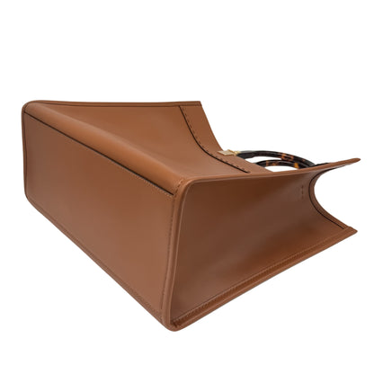 Fendi Brown Calfskin Sunshine Tote Medium