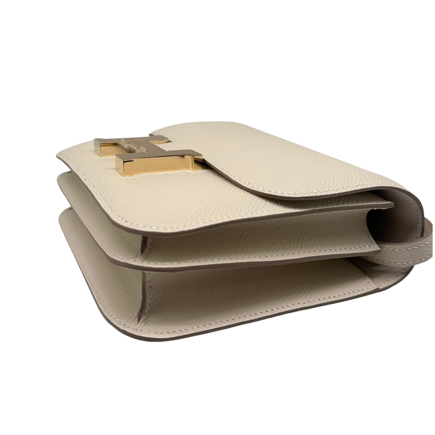 Hermès Constance 18 Craie Epsom Permabrass Hardware