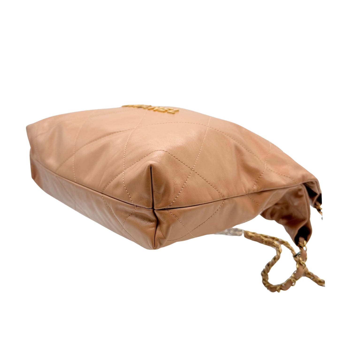 Chanel 22 Medium Hobo Bag in Dark Beige