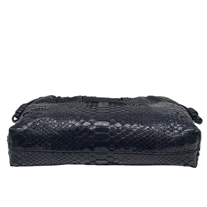 Loewe Flamenco Large Shoulder Bag in Patent Python