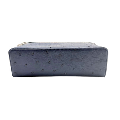 Loro Piana Extra Pocket L19 Blue Ostrich Crossbody