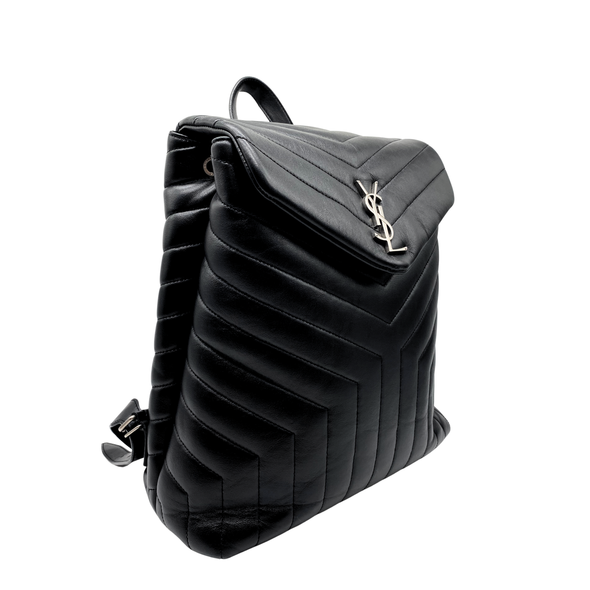 Saint Laurent Loulou Leather Backpack