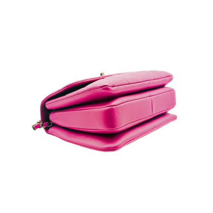 Chanel Trendy Small Dark Pink Flap Bag