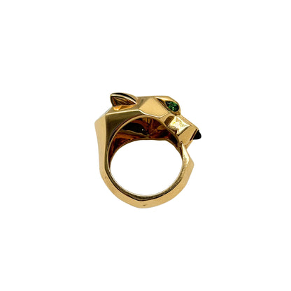 Cartier Panthere Onyx 18K Gold Ring