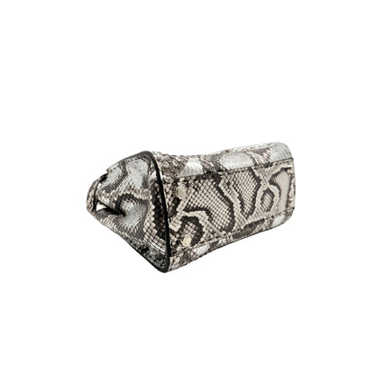 Fendi Peekaboo ISeeU Python Metallic Bag