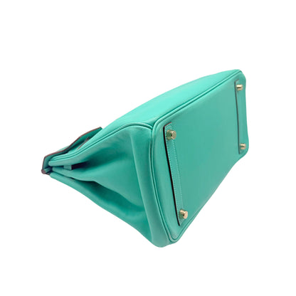 Hermes Birkin 30cm Lagoon Swift with Gold Hardware