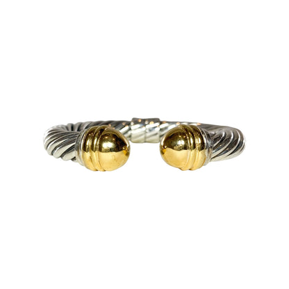 David Yurman Gold 925 Sterling Silver Cable Cuff