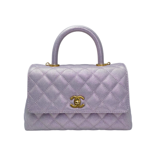 Chanel Iridescent Rose Coco Top Handle