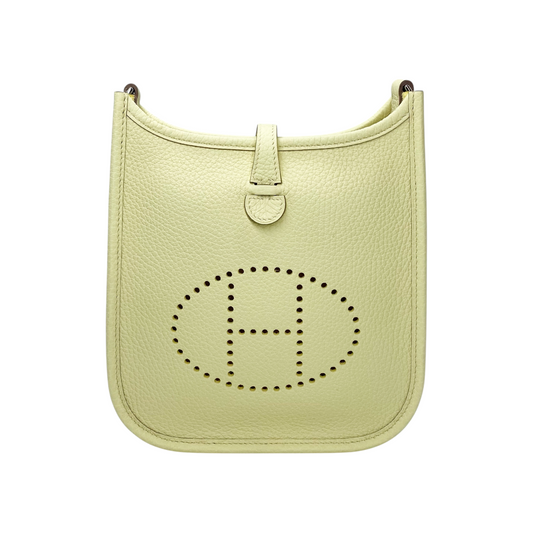 Hermes Evelyne TPM Jaune Milton Palladium Hardware