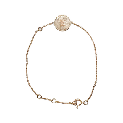 Louis Vuitton Gold Color Blossom Mother of Pearl Diamond Bracelet