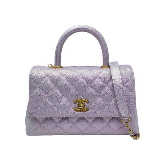 Chanel Iridescent Rose Coco Top Handle