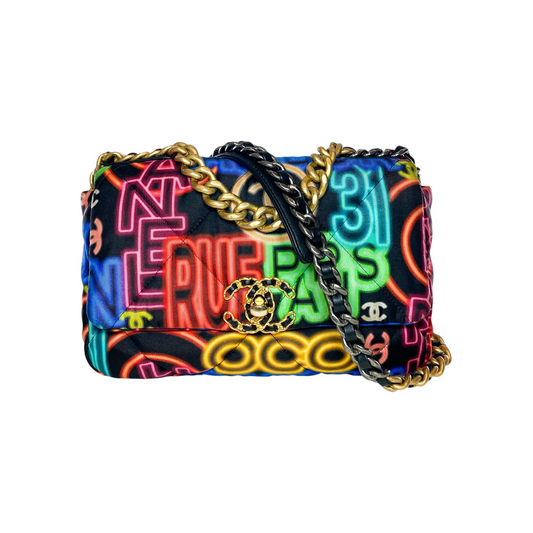 Chanel 19 Multicolor Graffiti Medium Flap Bag