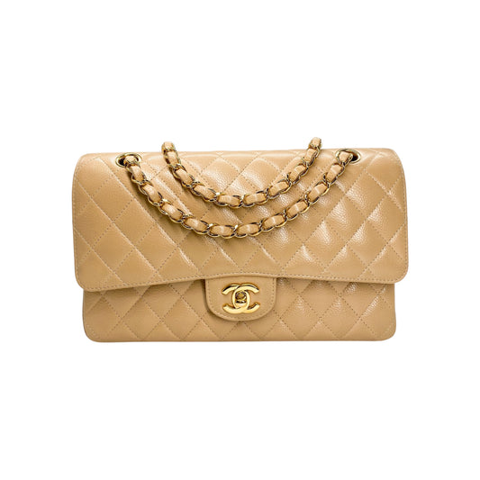 Chanel Beige Medium Double Flap Bag