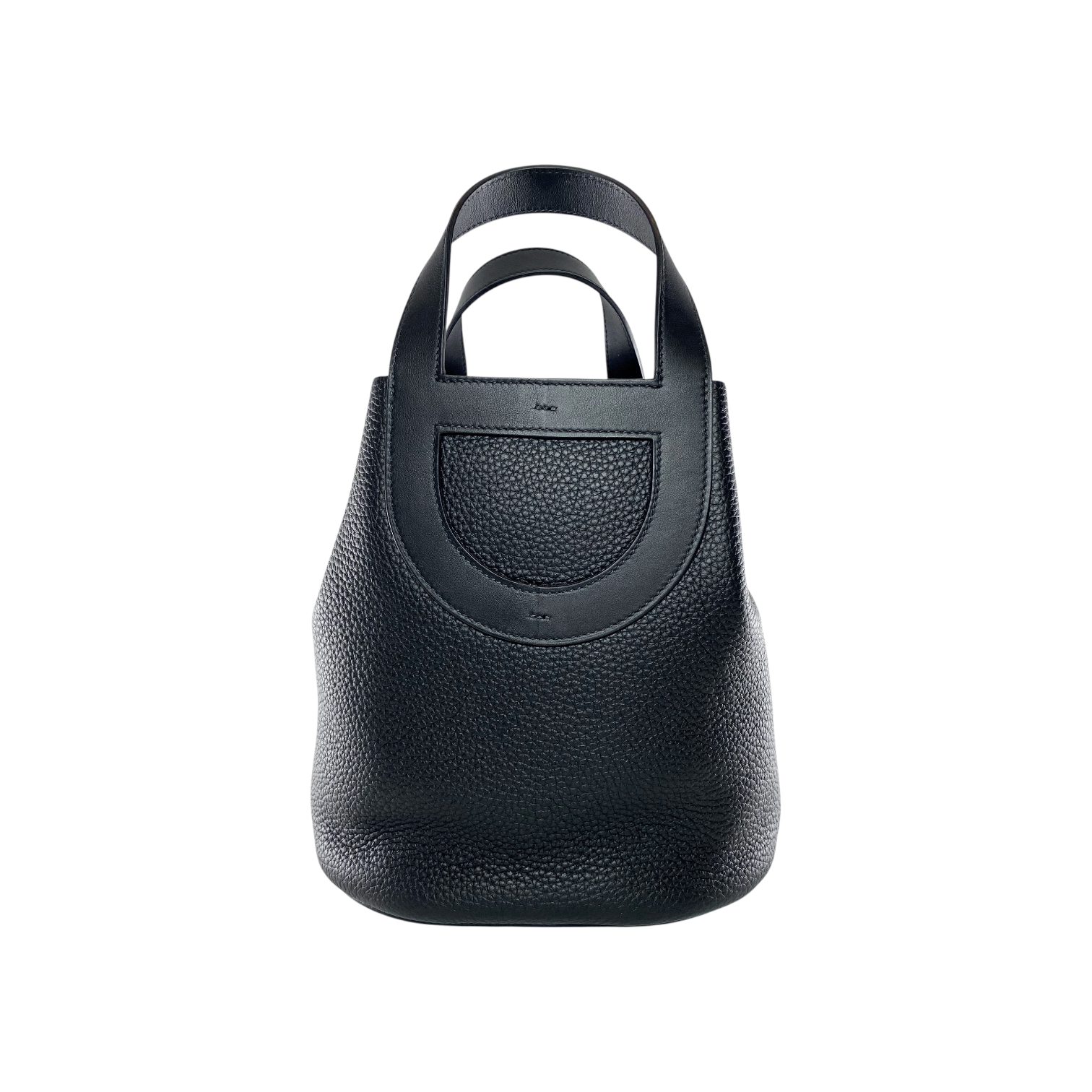 Hermes In-The-Loop 23 Black Clemence Gold Hardware