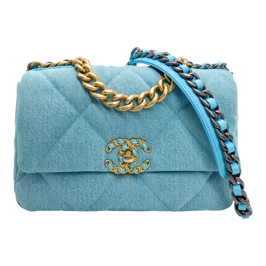 Chanel 19 Medium Denim Flap Bag