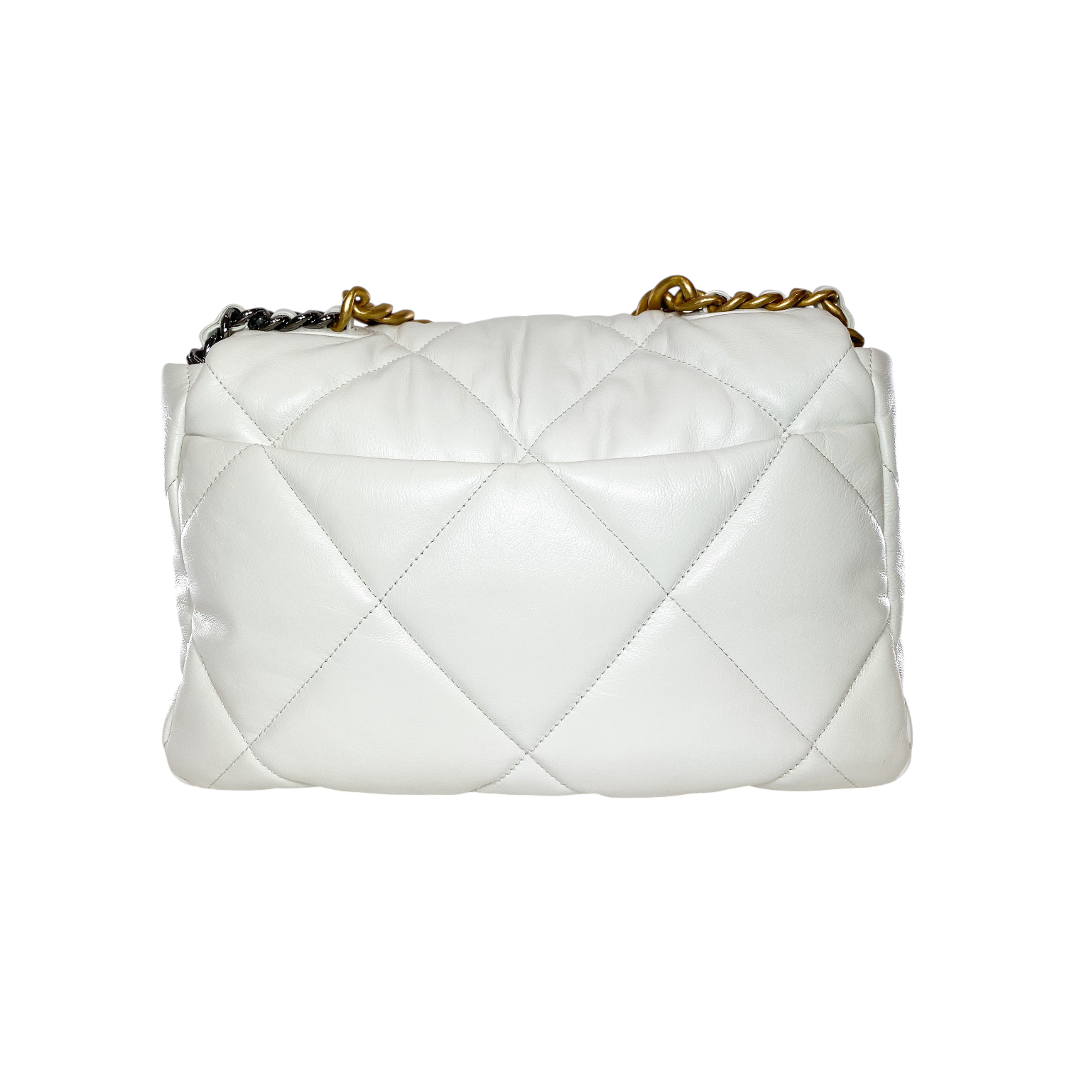 Chanel 19 White Large