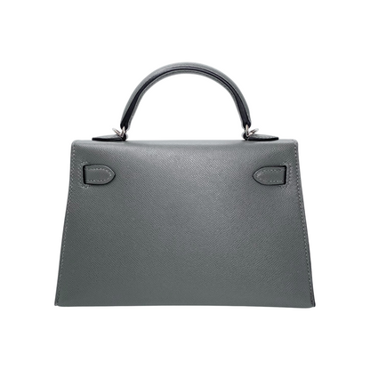 Hermes Mini Kelly 20 Gris Meyer Madame Palladium Hardware