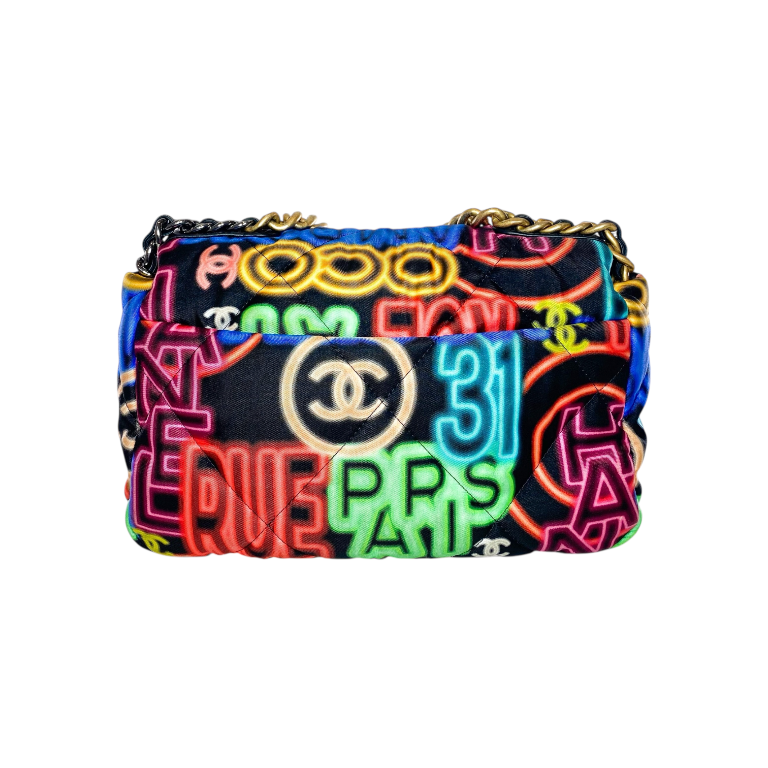 Chanel 19 Multicolor Graffiti Medium Flap Bag