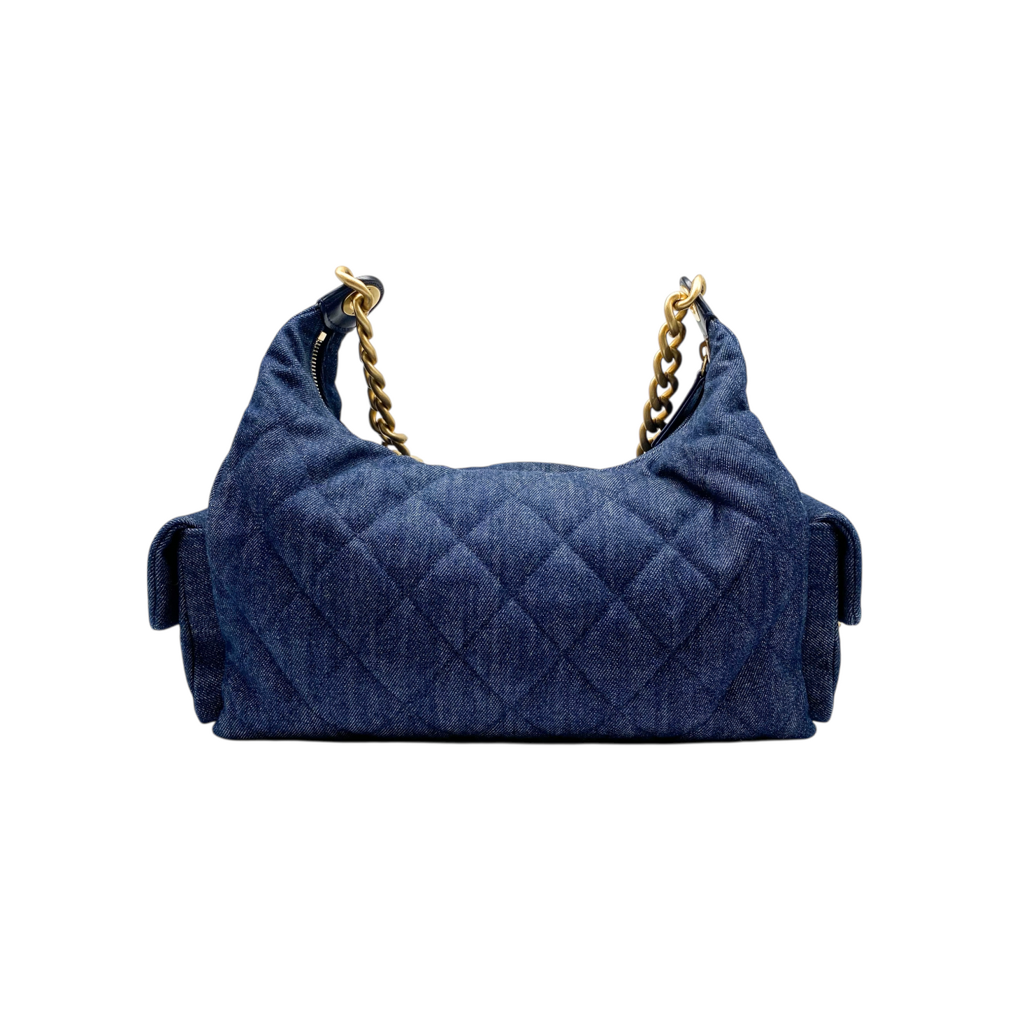 Chanel Dark Blue Denim Cargo Hobo