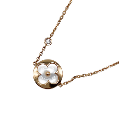 Louis Vuitton Gold Color Blossom Mother of Pearl Diamond Bracelet