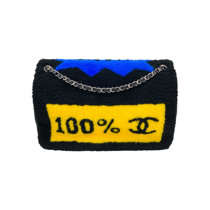 Chanel Black Multicolor No. 5 Comic Pop Art Flap Bag