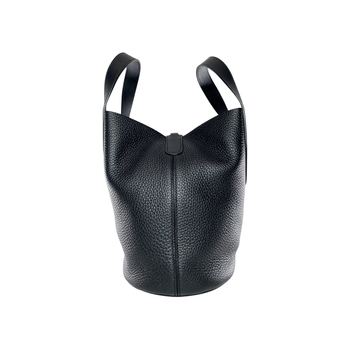 Hermes In-The-Loop 23 Black Clemence Gold Hardware