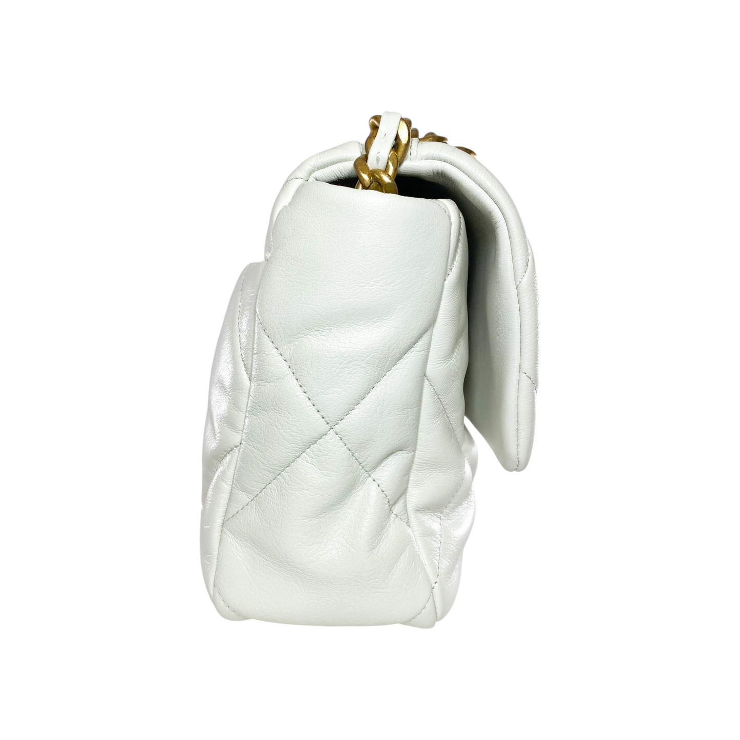 Chanel 19 White Large