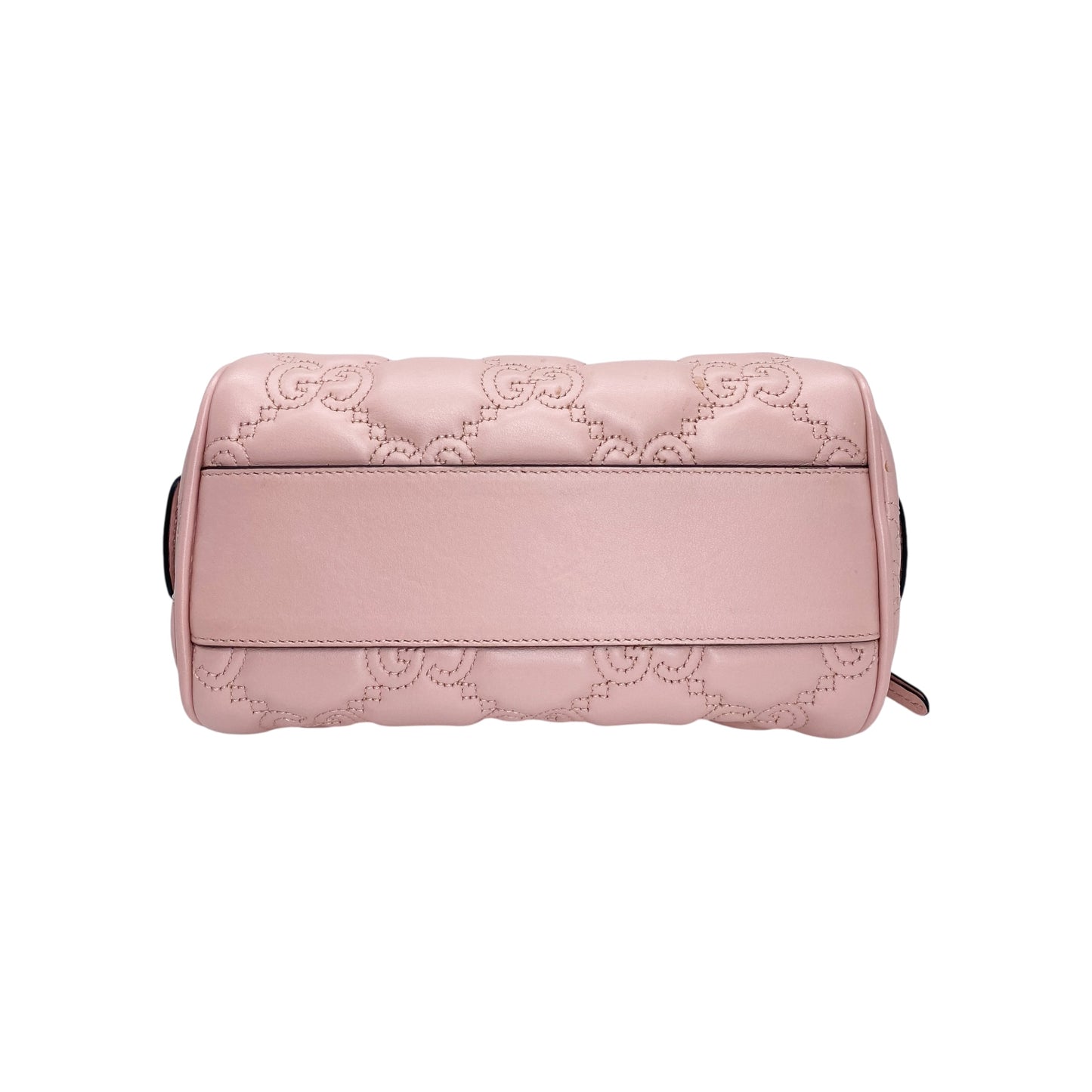 Gucci Pink Mini Embossed Bowler