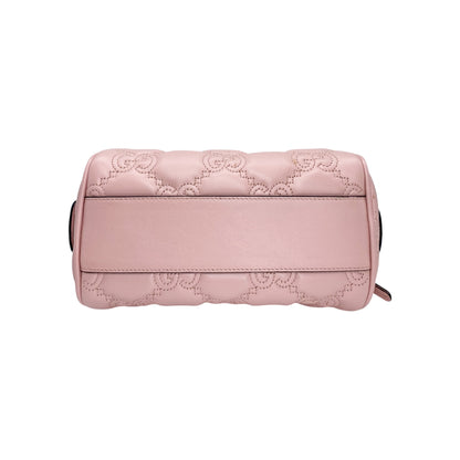 Gucci Pink Mini Embossed Bowler