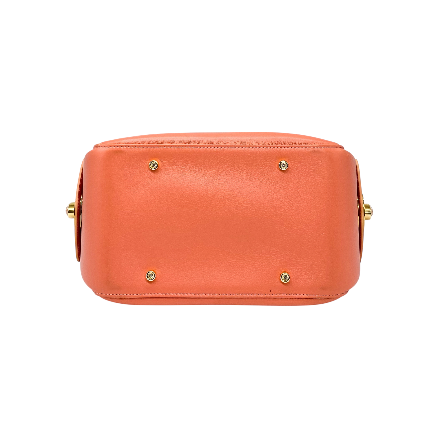 Judith Leiber Coral Crystal Clasp Hobo Bag