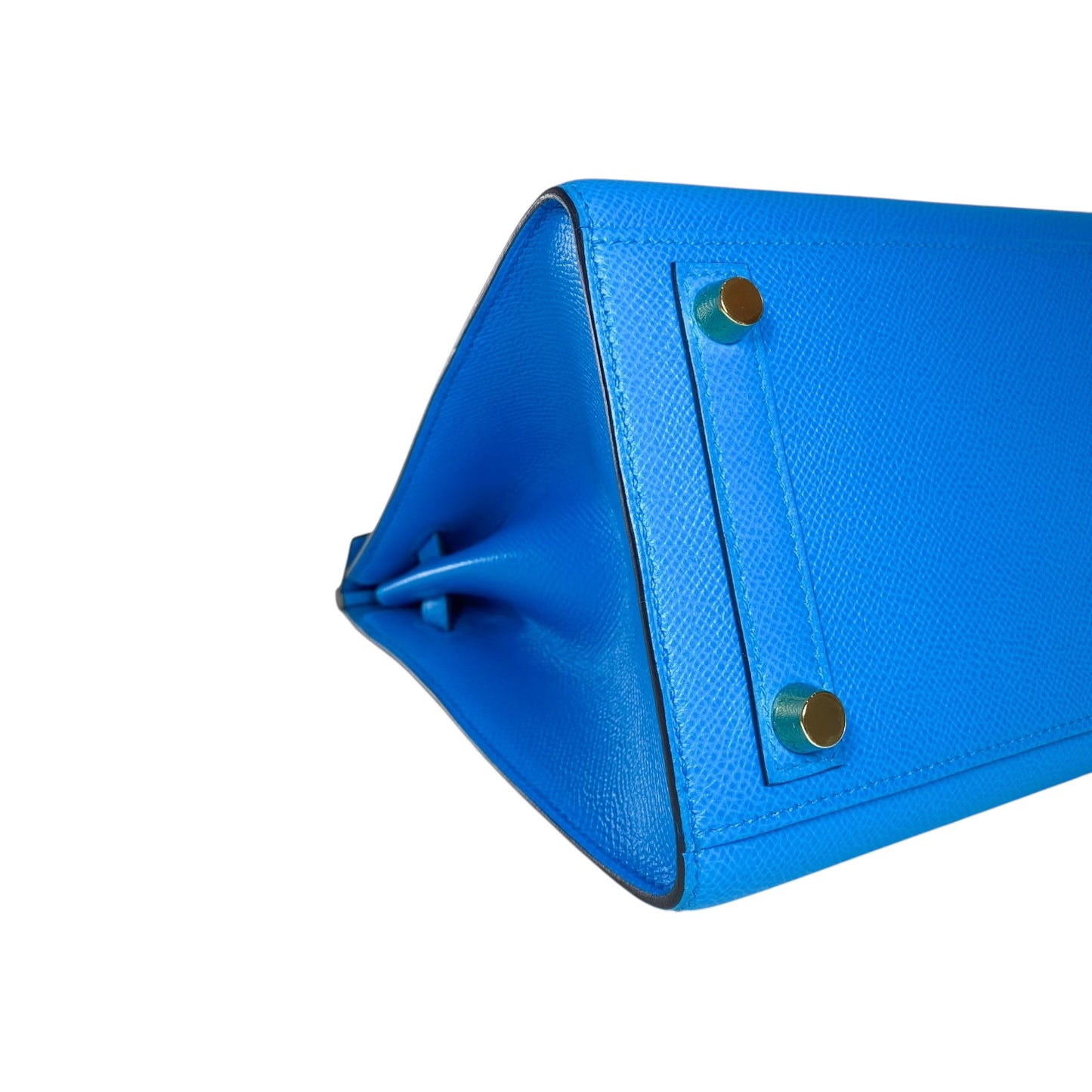 Hermes Birkin 25 Bleu Frida Epsom Sellier Gold Hardware