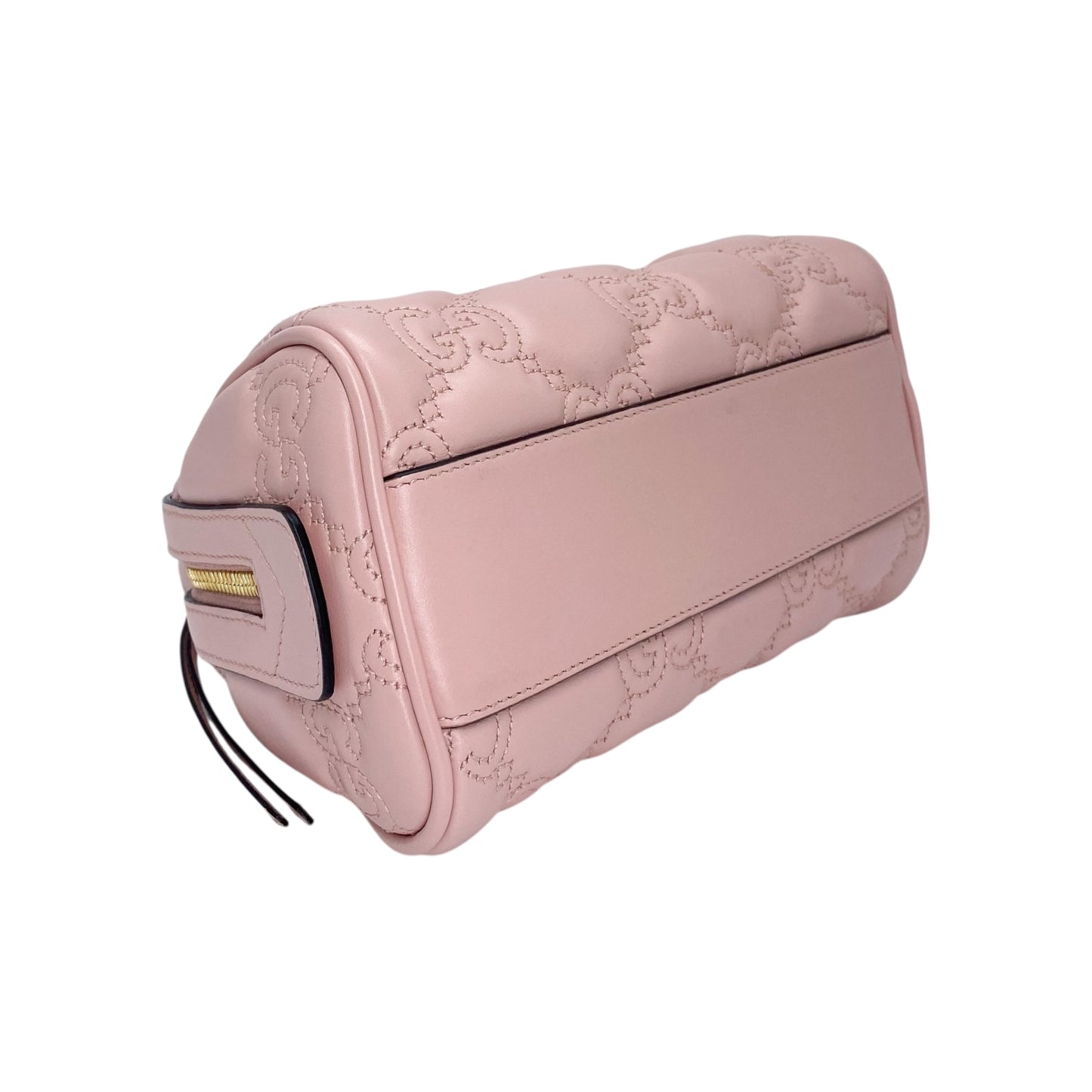 Gucci Pink Mini Embossed Bowler