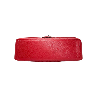 Chanel Red Maxi Single Flap Bag
