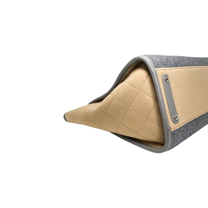 Chanel Beige Grey Large Deauville