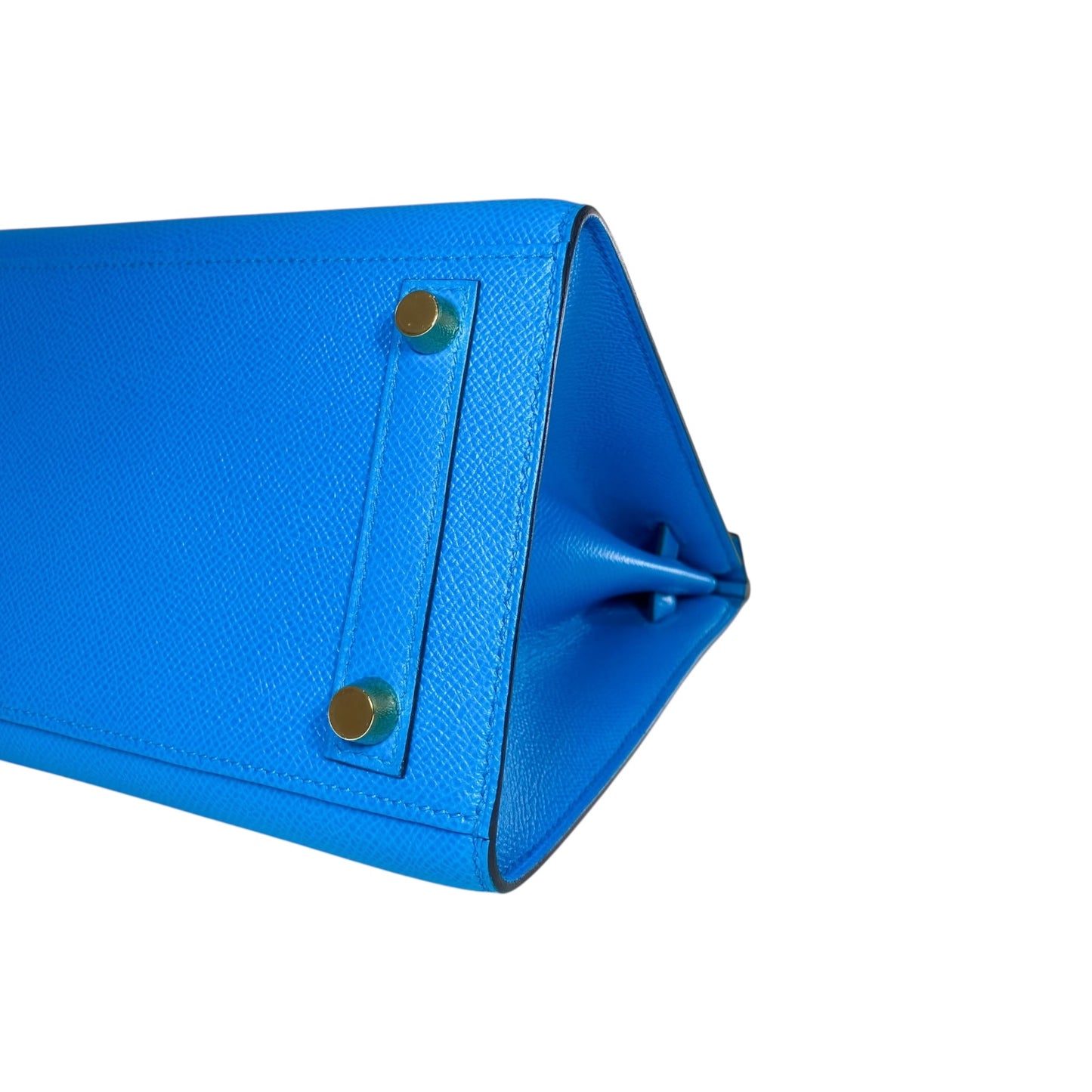 Hermes Birkin 25 Bleu Frida Epsom Sellier Gold Hardware