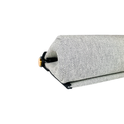 Hermes Mini Herbag Zip 20 Black Vache Hunter Ecru Toile Gold Hardware - Online Only