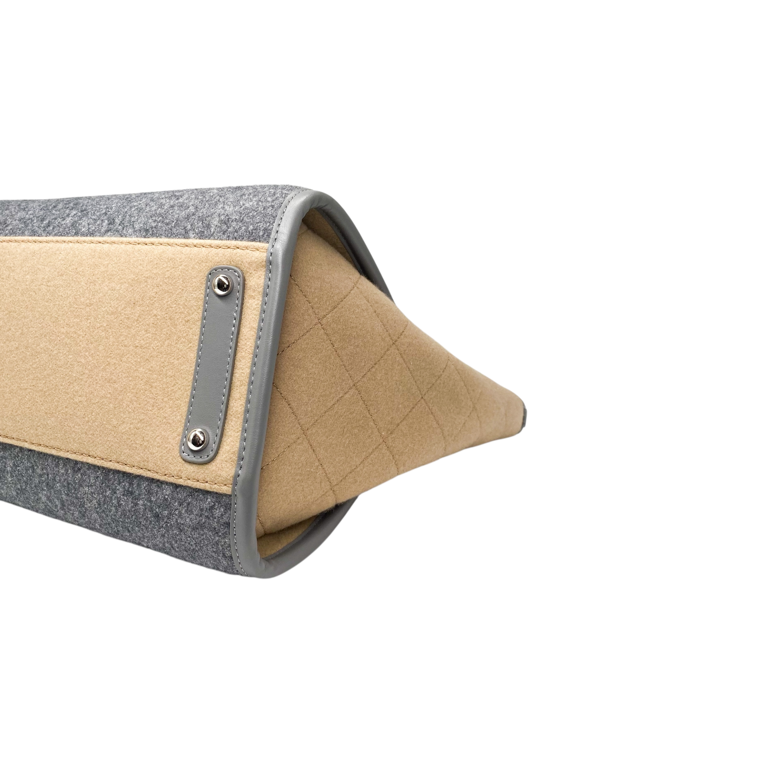 Chanel Beige Grey Large Deauville