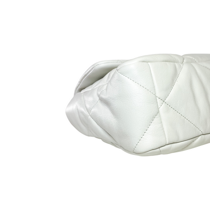 Chanel 19 White Large